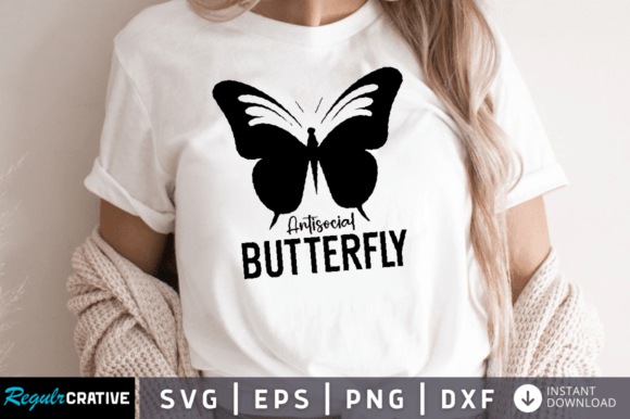 Antisocial Butterfly SVG DESIGN