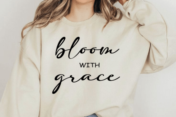 Bloom with Grace Christian PNG SVG Graphics for Faith-Driven Crafts