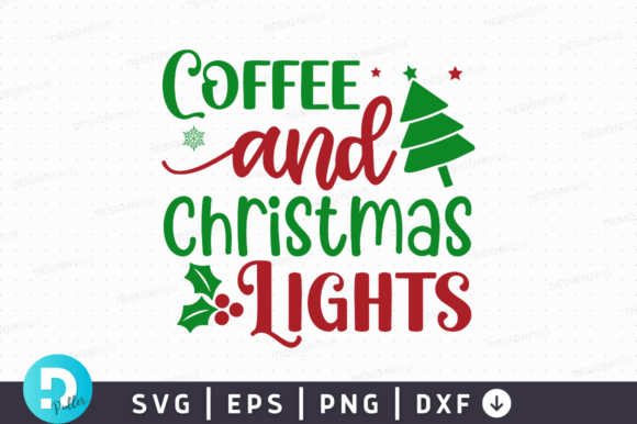Coffee and Christmas Lights SVG Design: A Hands-On Review