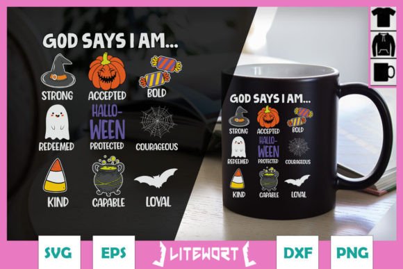 God Says I Am Halloween Jesus SVG: Graphics and Crafts