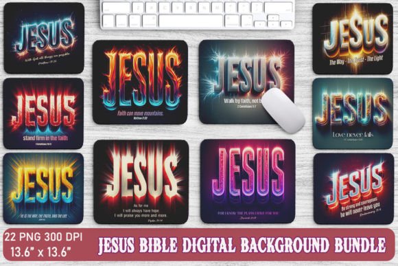 Jesus Bible Digital Background Bundle