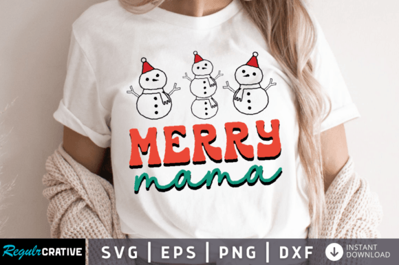 Merry Mama SVG DESIGN: Retro Graphics for Crafts & Branding