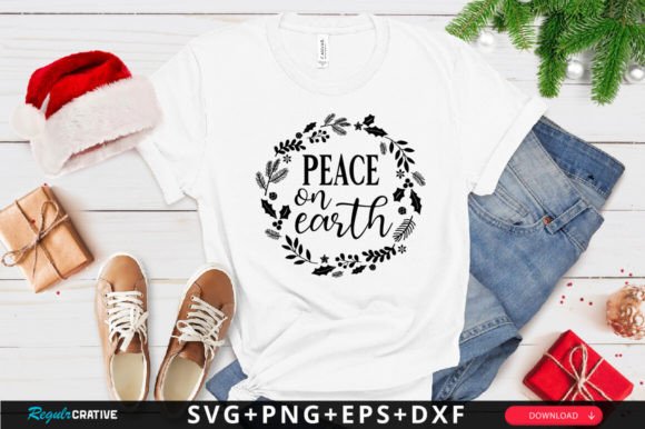 Peace on Earth SVG Design: Graphics for Crafts & Gifts