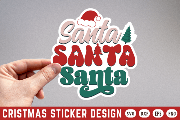Santa SVG Design: Graphics and Crafts Asset