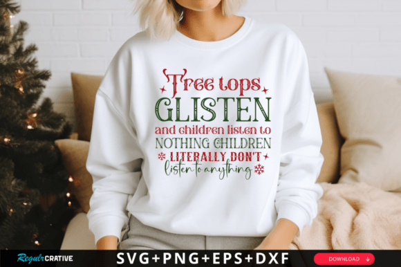 Tree Tops Glisten and Children Listen: Vintage Graphics for Crafts