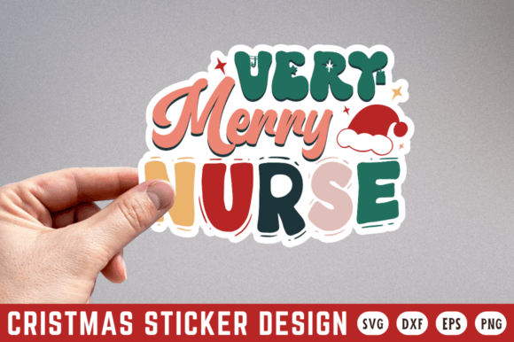 Very Merry Nurse SVG: Graphics & Crafts Asset