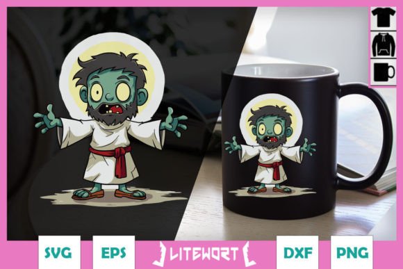 Zombie Jesus Halloween SVG